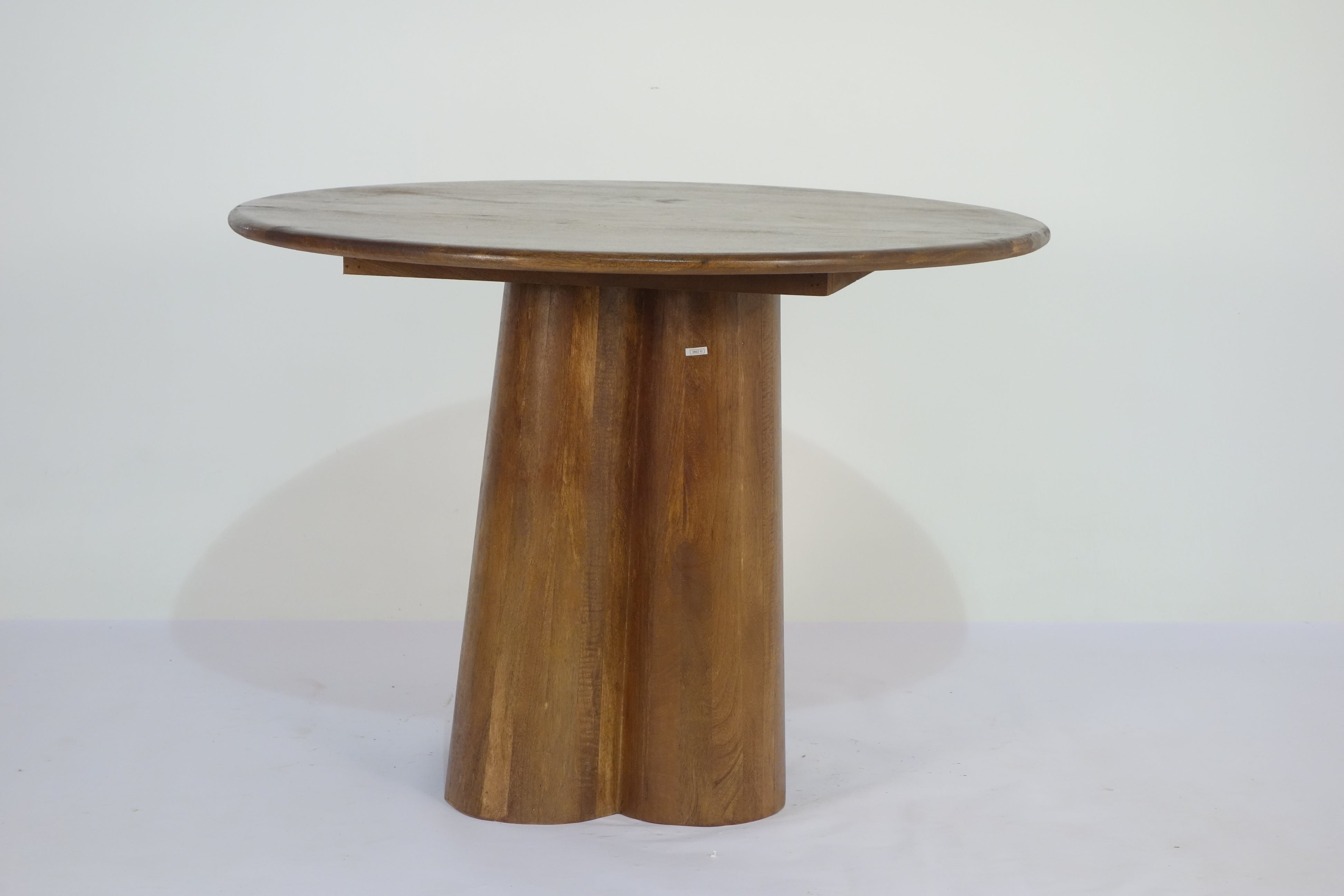 Rakhi Mango Wood Round Dining Table Wood Base 2862O