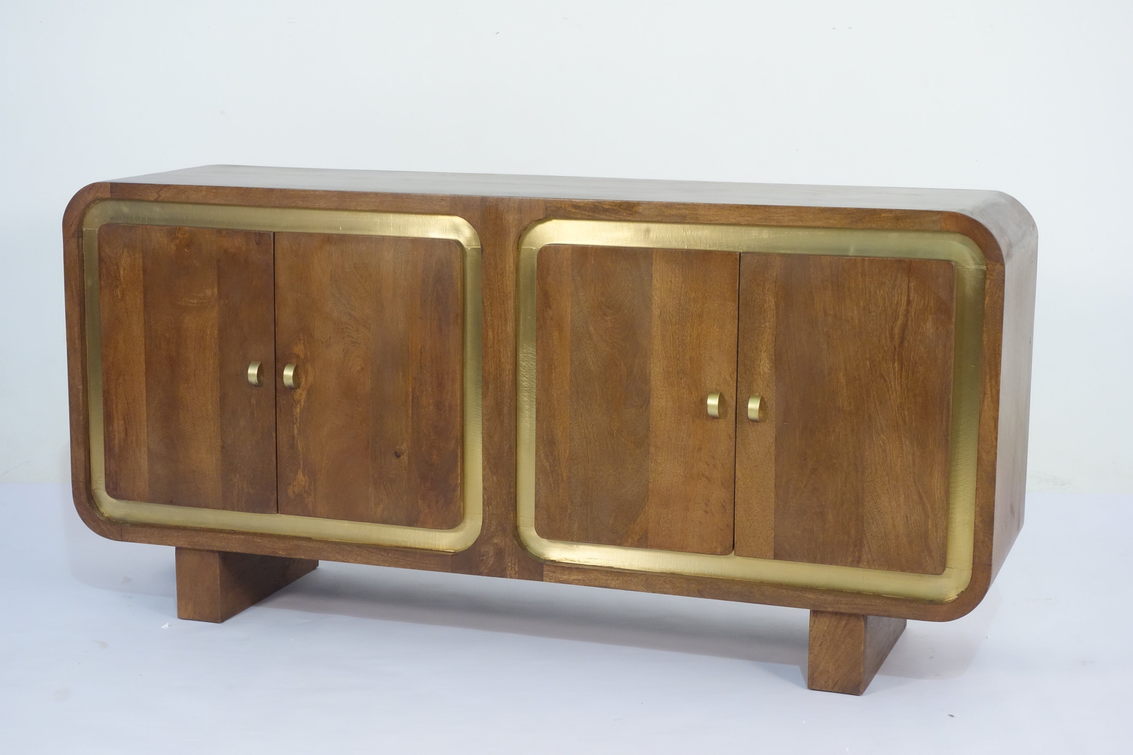 Samel Mango Wood Square Design 4 Door Sideboard 2850K