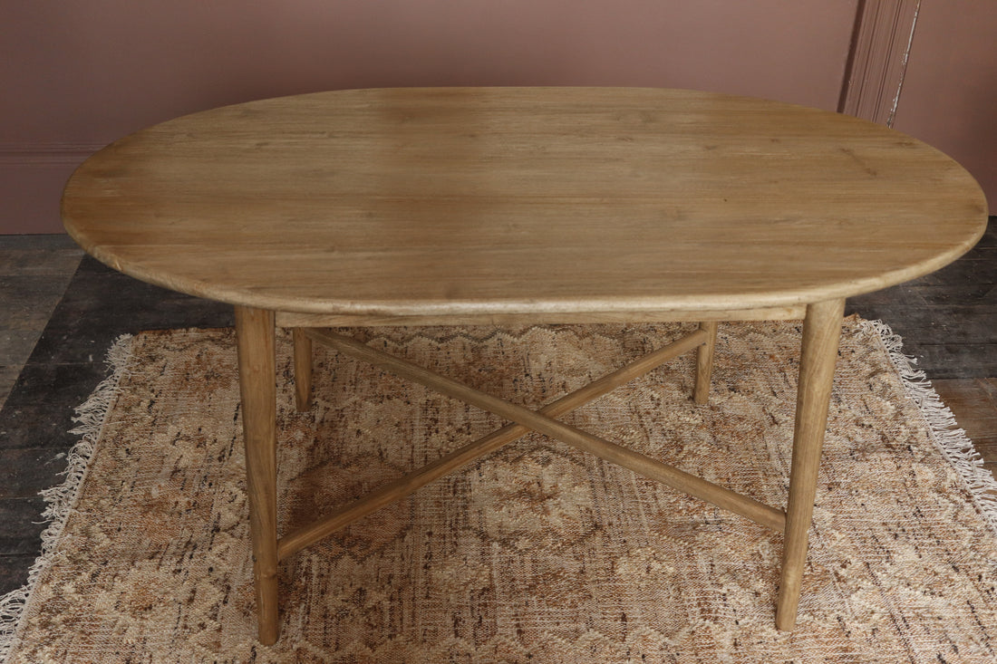 Oval Dining Table Solid Teak TH01