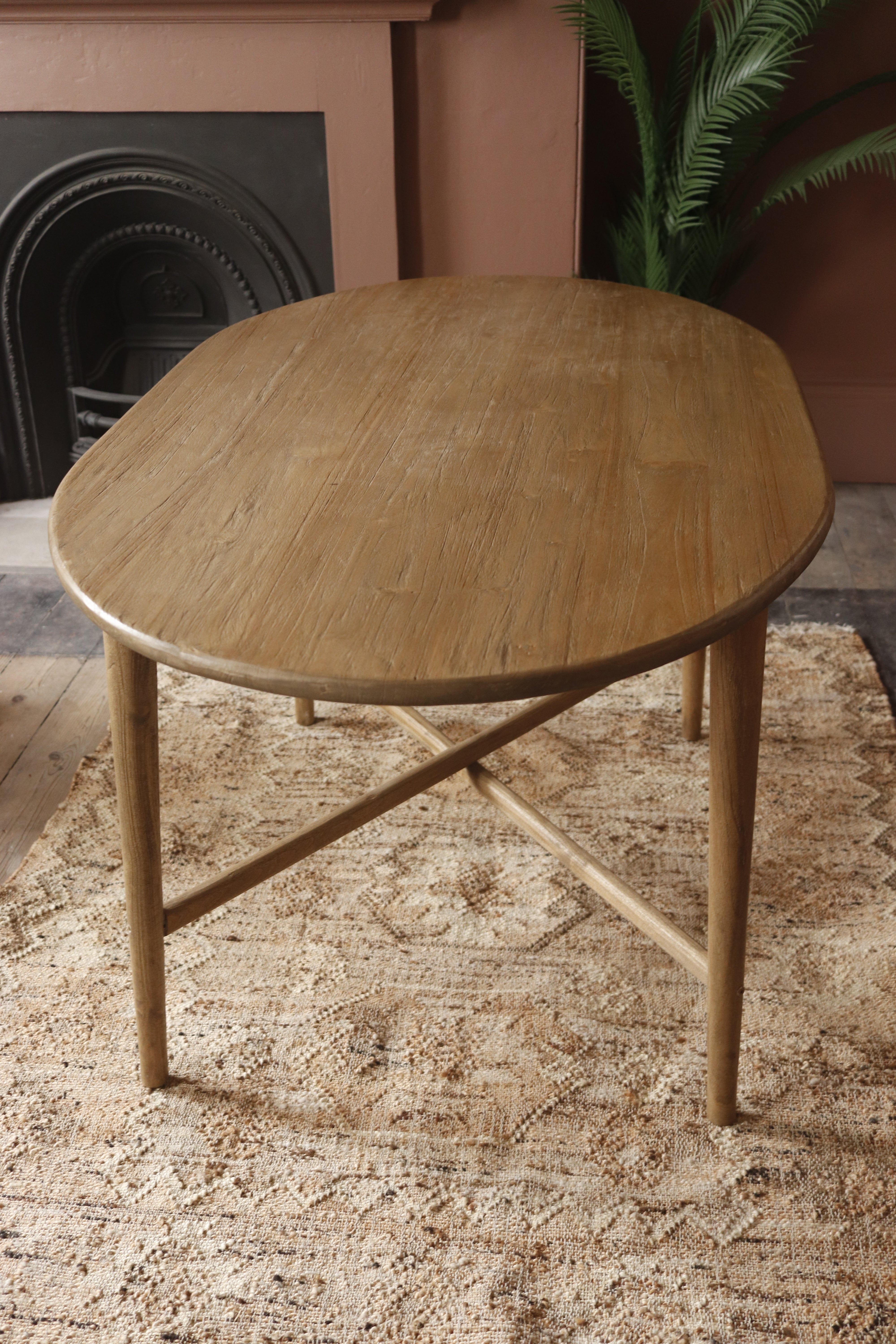 Oval Dining Table Solid Teak TH01