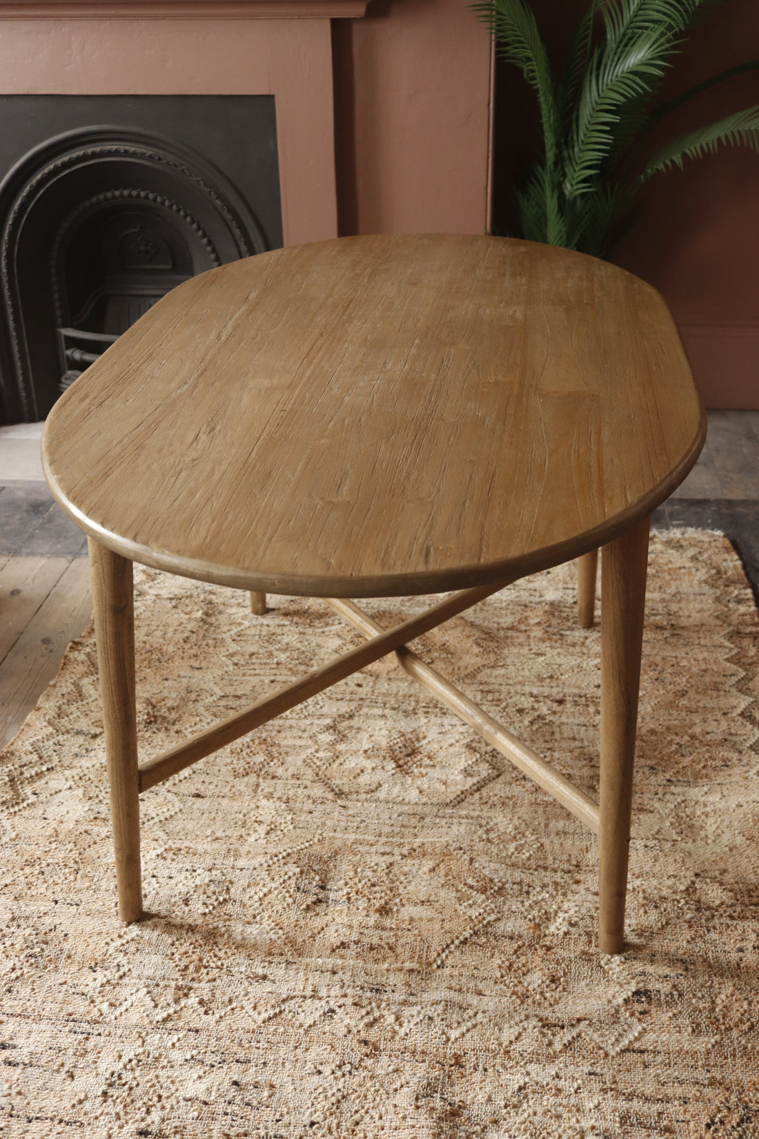 Oval Dining Table Solid Teak TH01