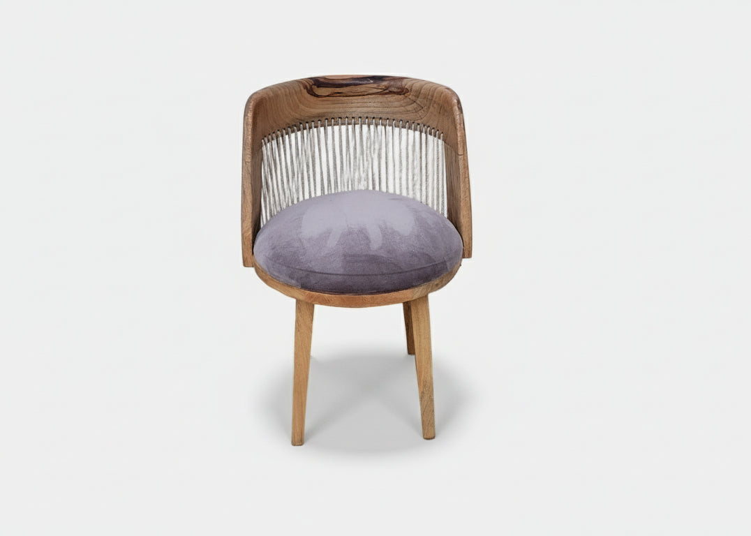 Bobas Mango Wood Chair with Fabric Seat 2862H