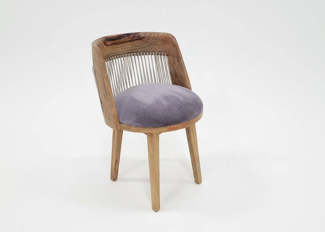 Bobas Mango Wood Chair with Fabric Seat 2862H