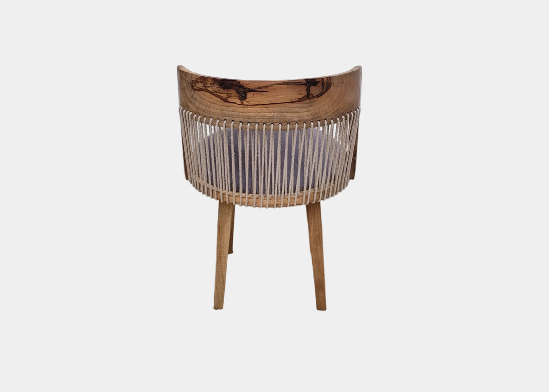 Bobas Mango Wood Chair with Fabric Seat 2862H