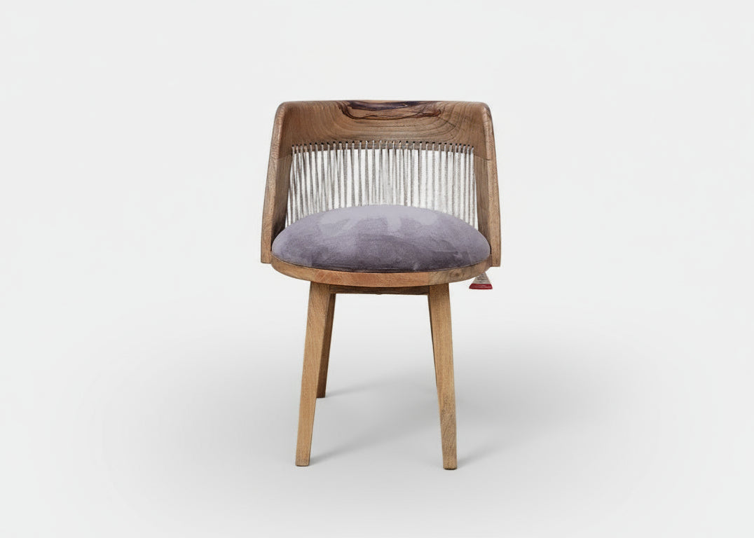 Bobas Mango Wood Chair with Fabric Seat 2862H