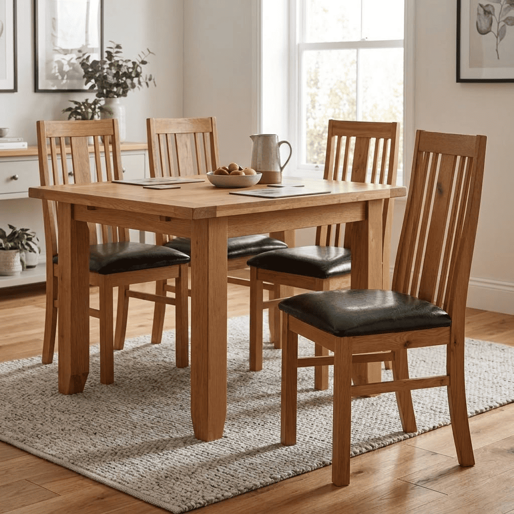 Acorn Solid Oak Dining Chairs (Sold in 2s)