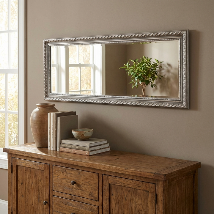 Allegro Pewter Dress Mirror Glass & Metal MIR001