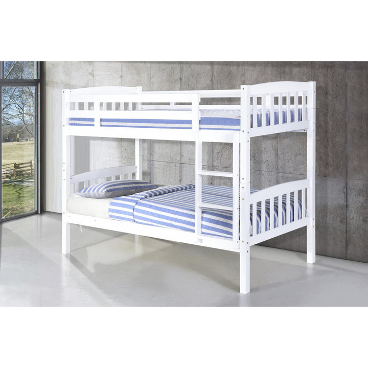 Ashbrook Solid Wood Bunk Bed White - Havenheim Furniture
