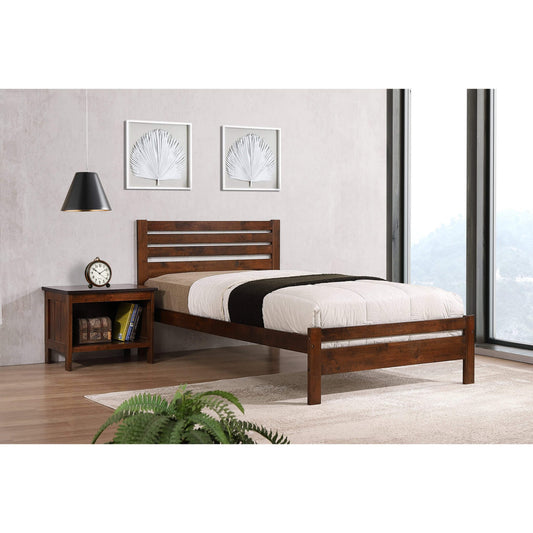 Astley 4Foot Bed Solid Hardwood Antique Oak - Havenheim Furniture