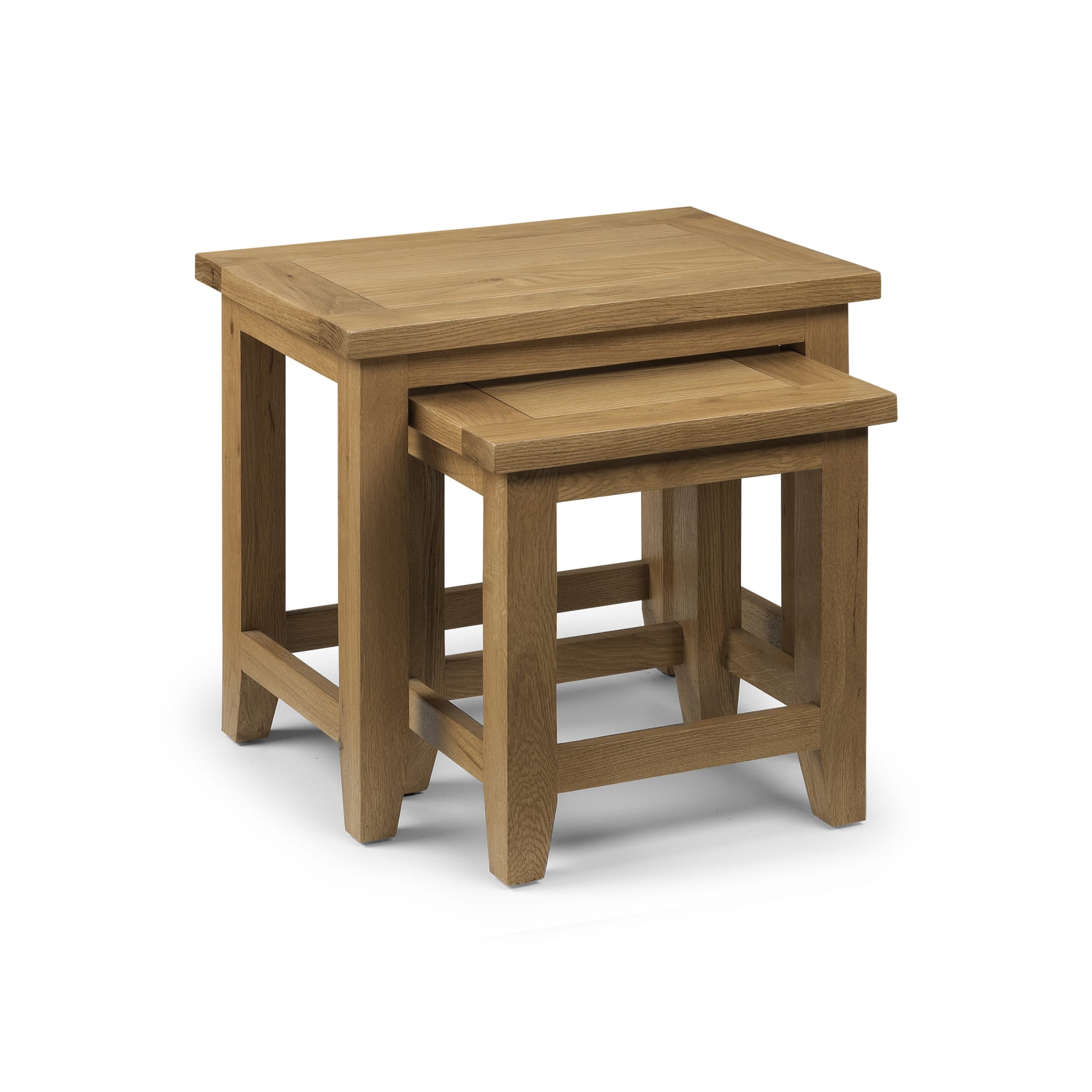Astoria Nest Of 2 Tables Waxed Solid Oak & Oak Veneer AST005