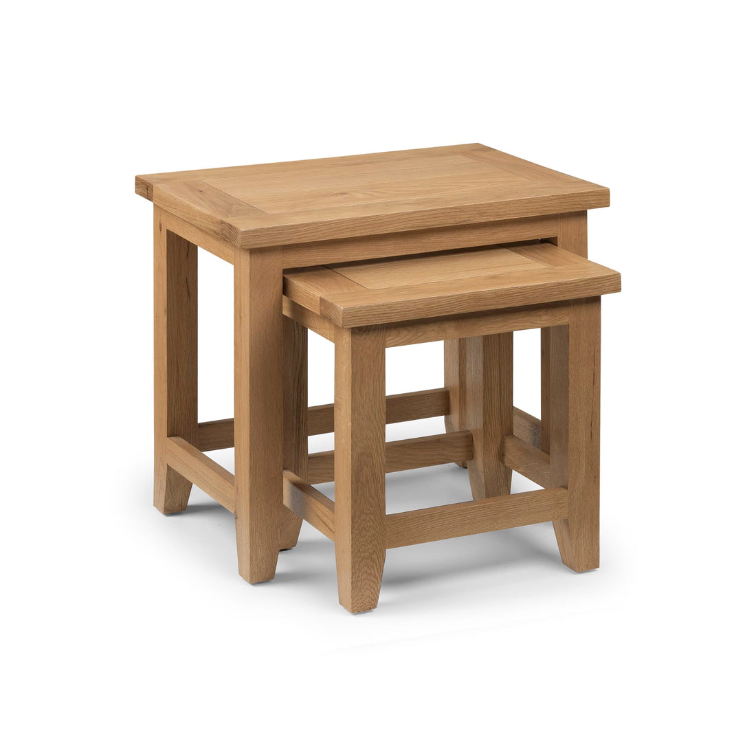 Astoria Nest Of 2 Tables Waxed Solid Oak & Oak Veneer AST005