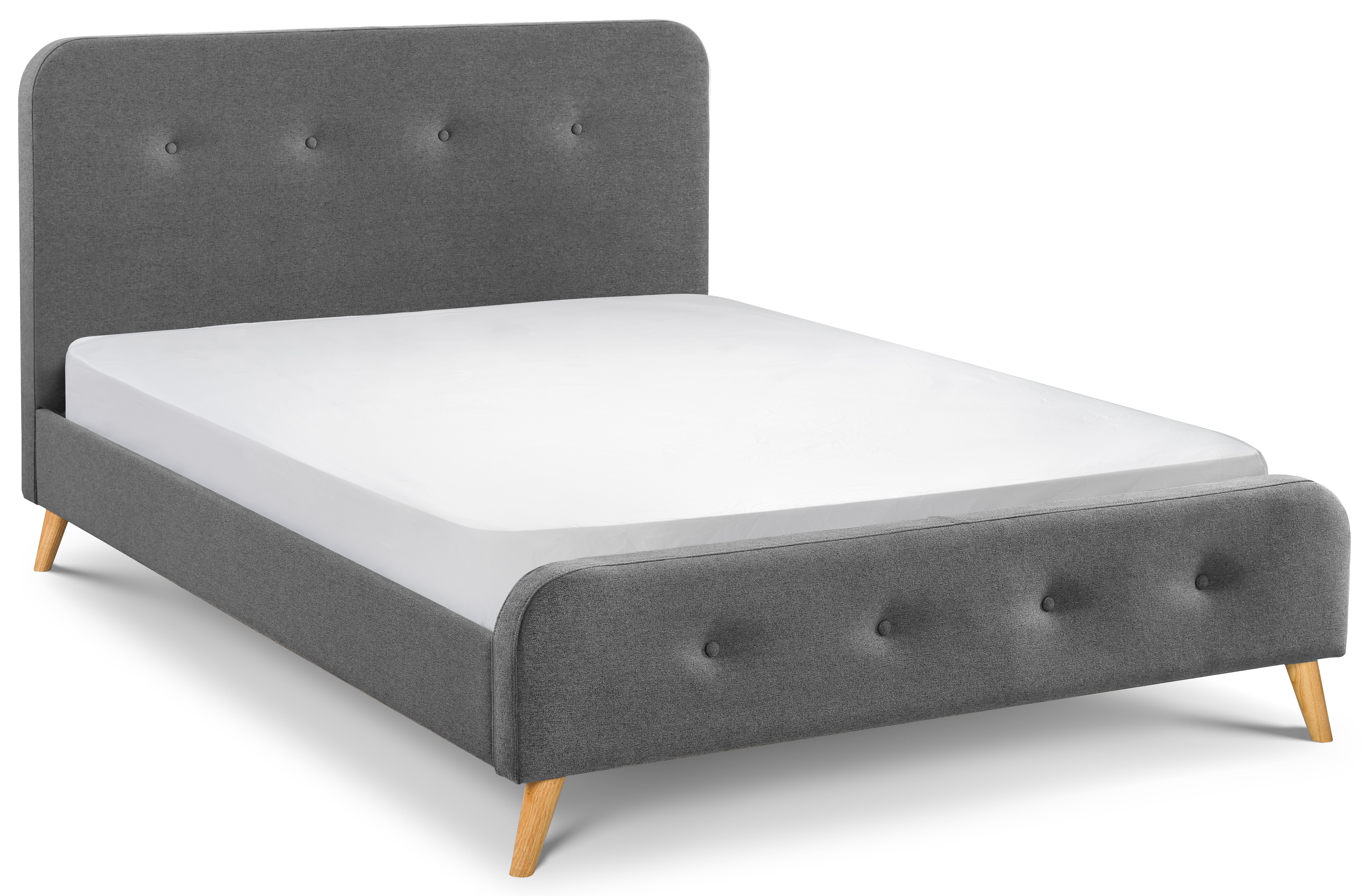 Astrid Curved Retro Buttoned Bed 150cm King AST202 - Havenheim Furniture