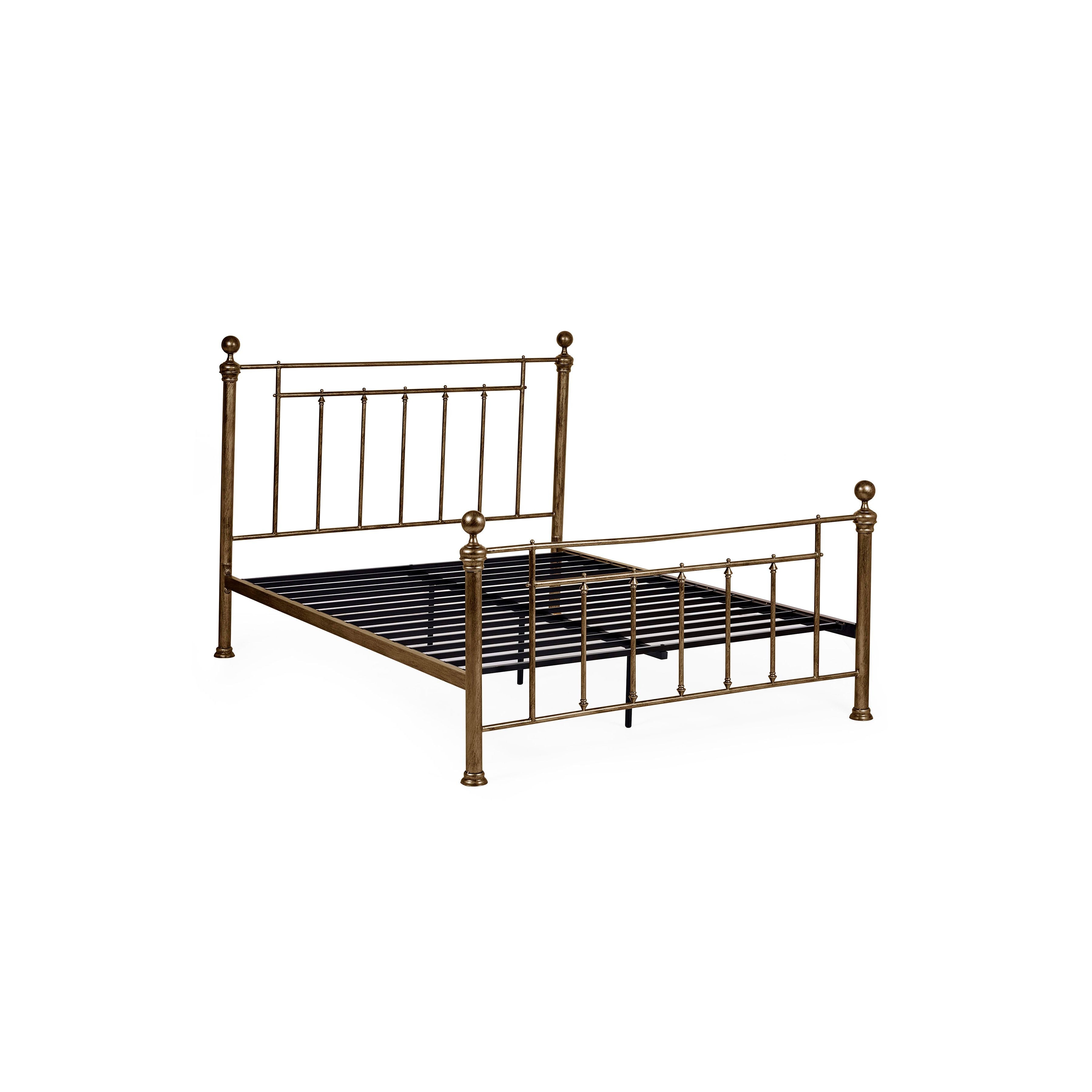 Aurealia Brass Effect Metal Double Bed 135cm AUR101