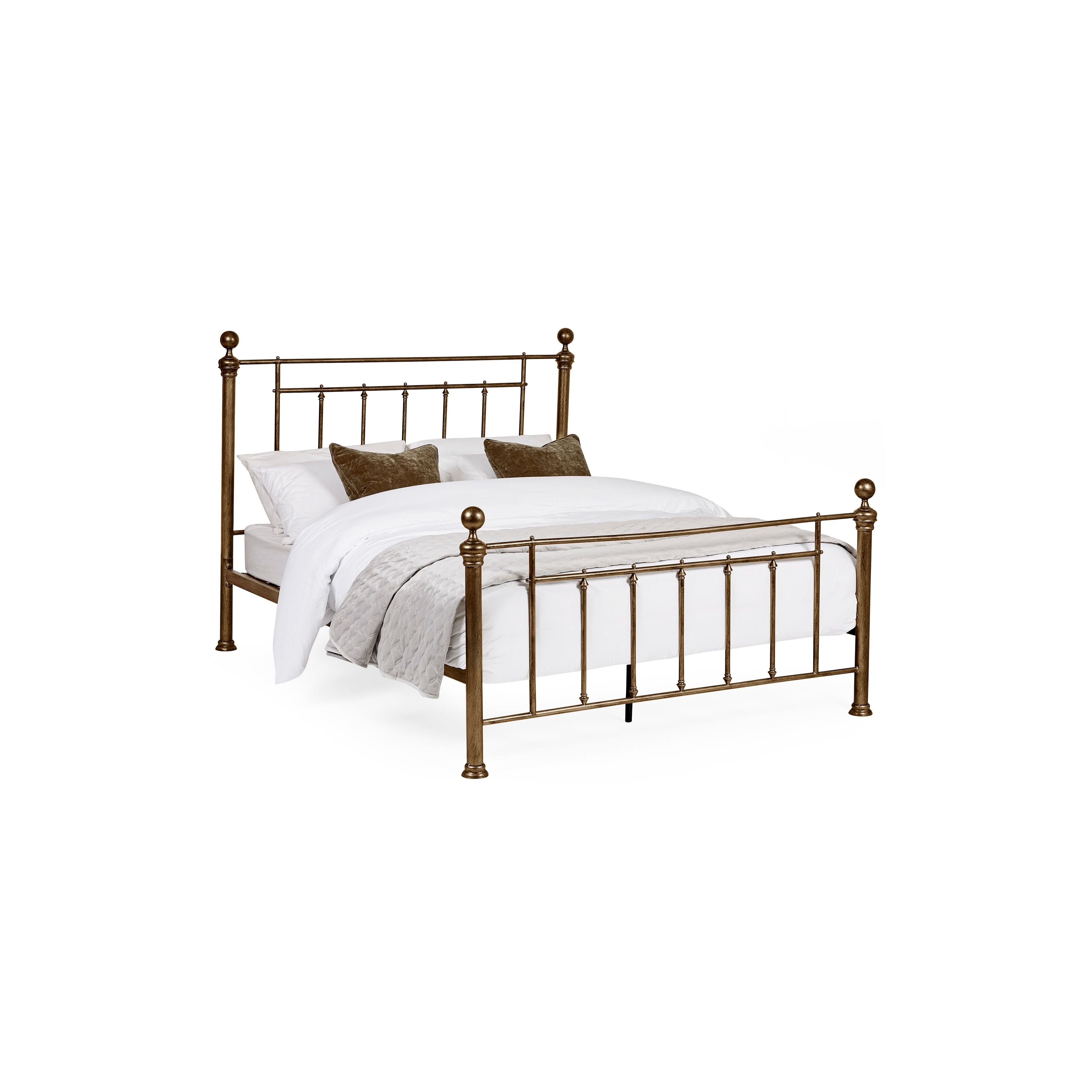 Aurealia Brass Effect Metal Double Bed 135cm AUR101