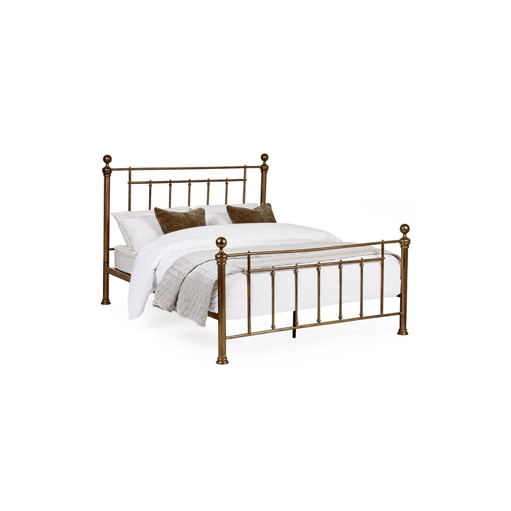 Aurealia Brass Effect Metal Double Bed 135cm AUR101