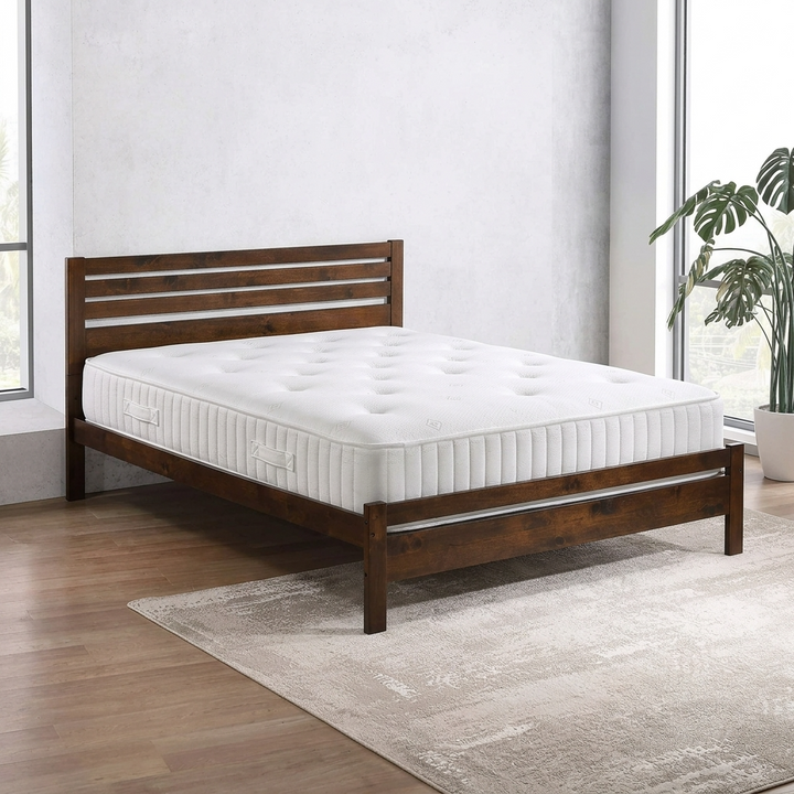 Balmoral Double 135cm Mattress - White DOUBBAL - Havenheim Furniture