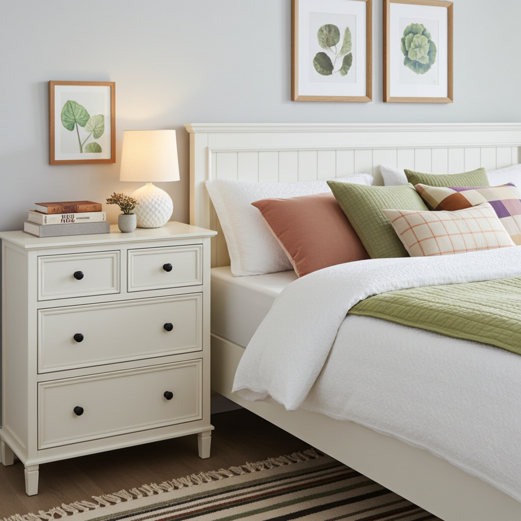 Belmont Collection 4 Drawer Chest White 24342