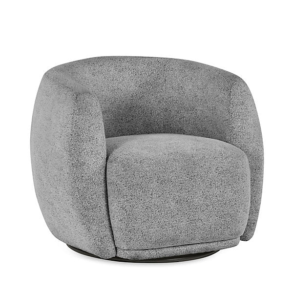 Bowline Swivel Chair Chenille Grey BOW002 - Havenheim Furniture