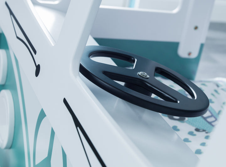 Campervan Bunk Bed - White & Green CAM701 - Havenheim Furniture