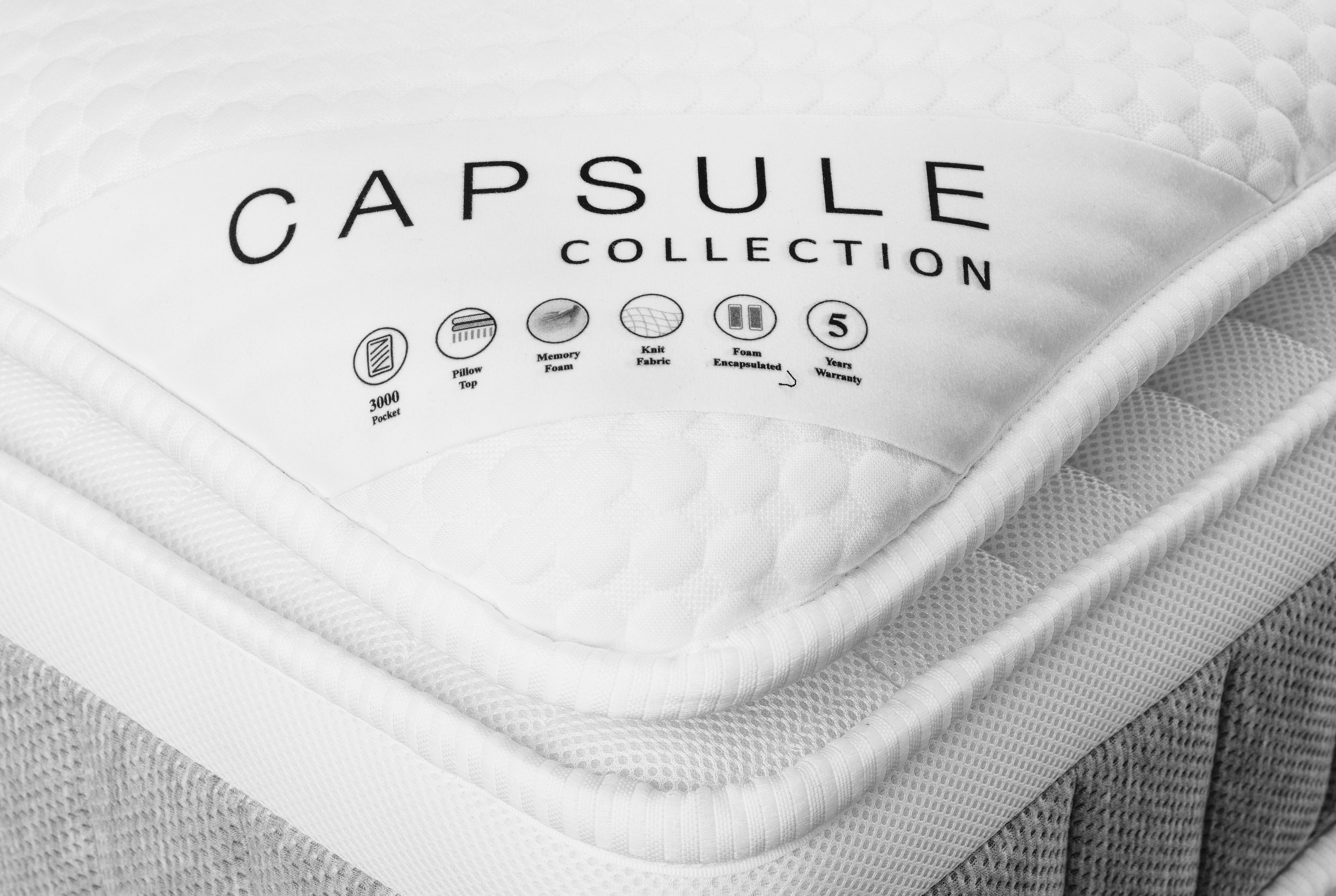 Capsule 3000 Pillow Top Mattress 150cm King - White MAT077 - Havenheim Furniture