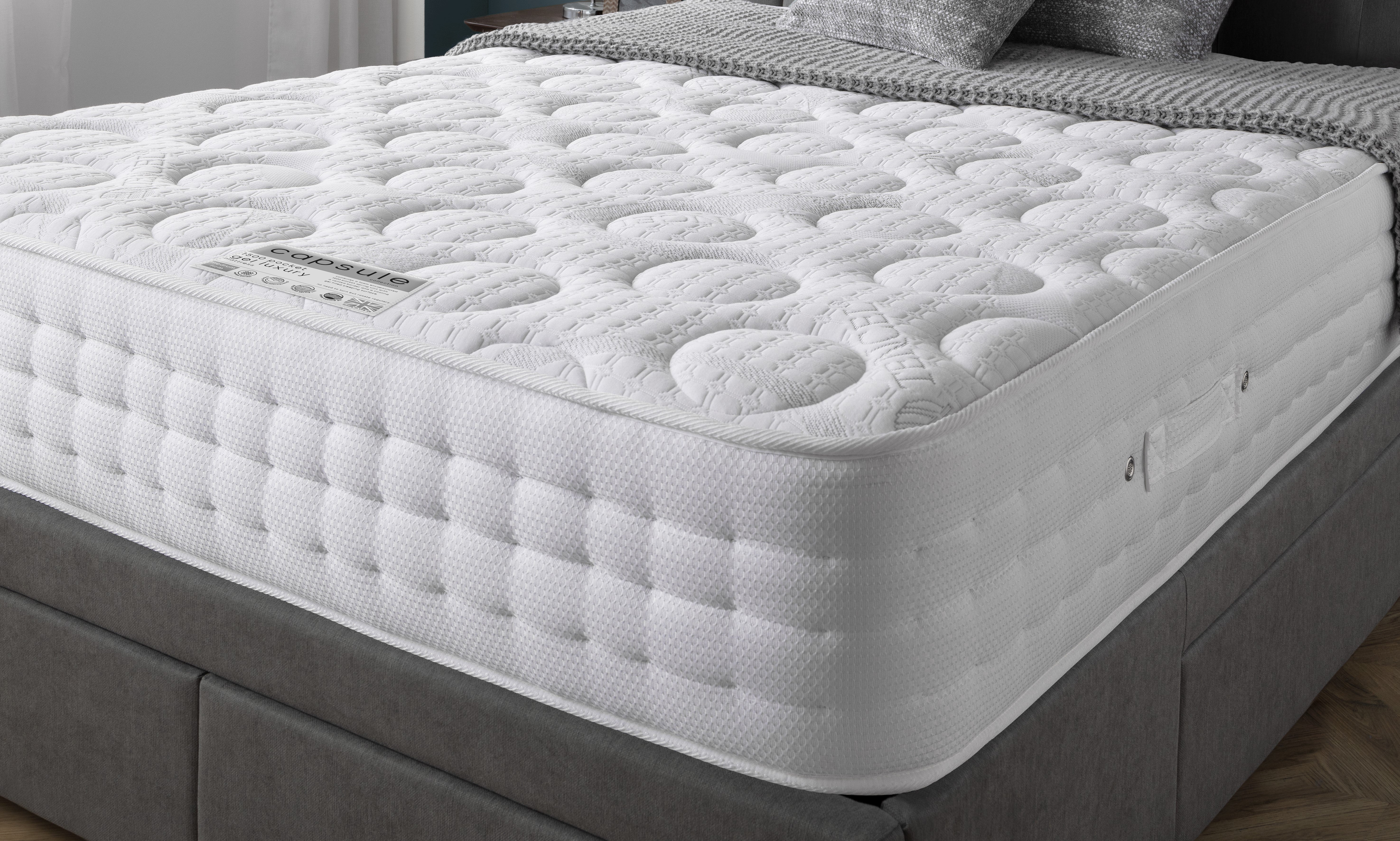 Capsule Gel Luxury Mattress 150cm King - White MAT067 - Havenheim Furniture
