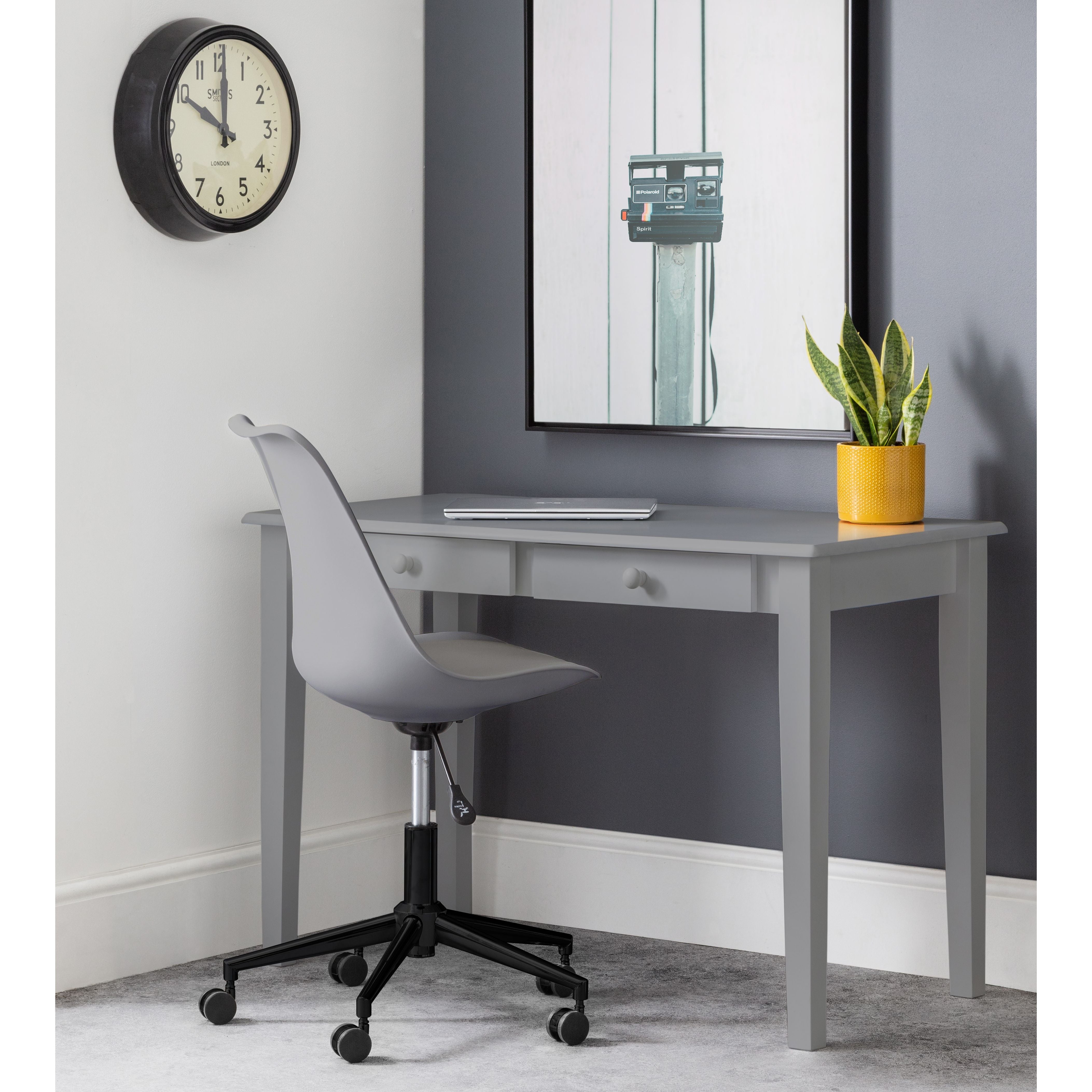 Carrington Grey Desk CAR204 - Havenheim Furniture
