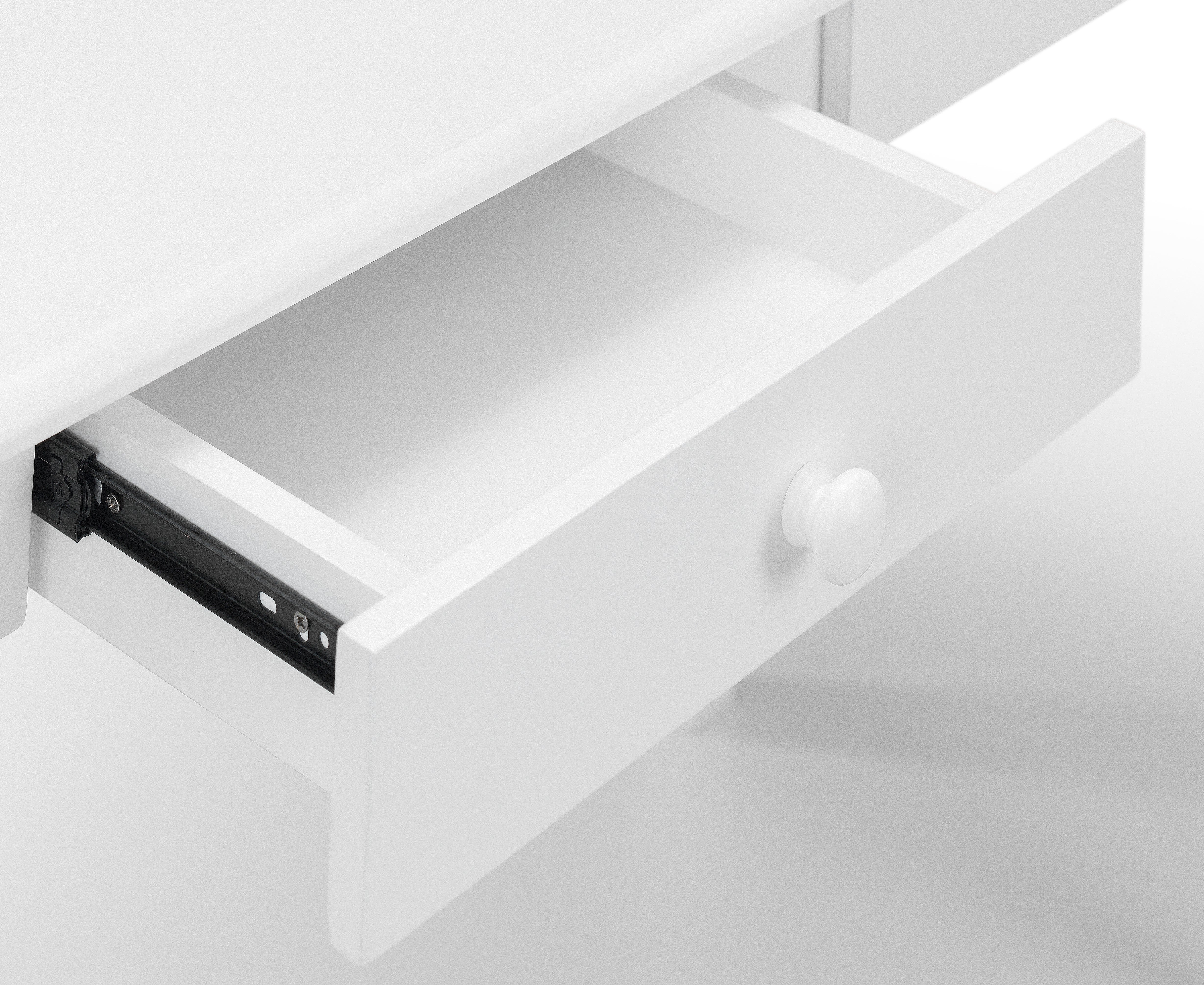 Carrington White  Desk CAR201 - Havenheim Furniture