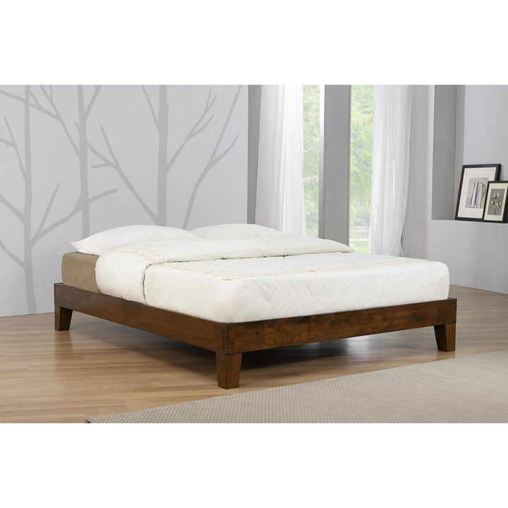 Charlie Platform Bed King Size Rustic Oak CHARLKS - Havenheim Furniture
