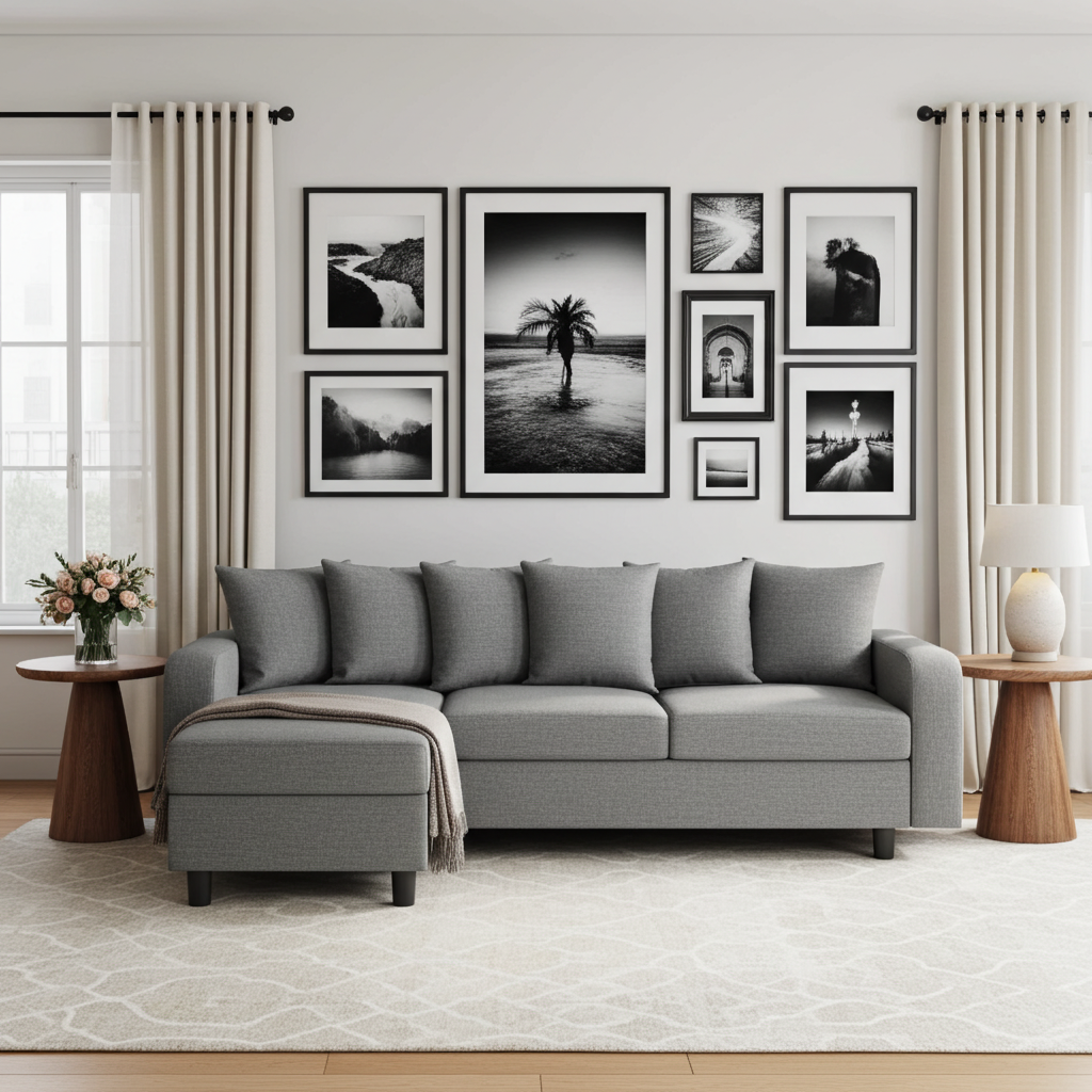 Civic Chase Sofa Fabric Grey CIVIFABGRE - Havenheim Furniture