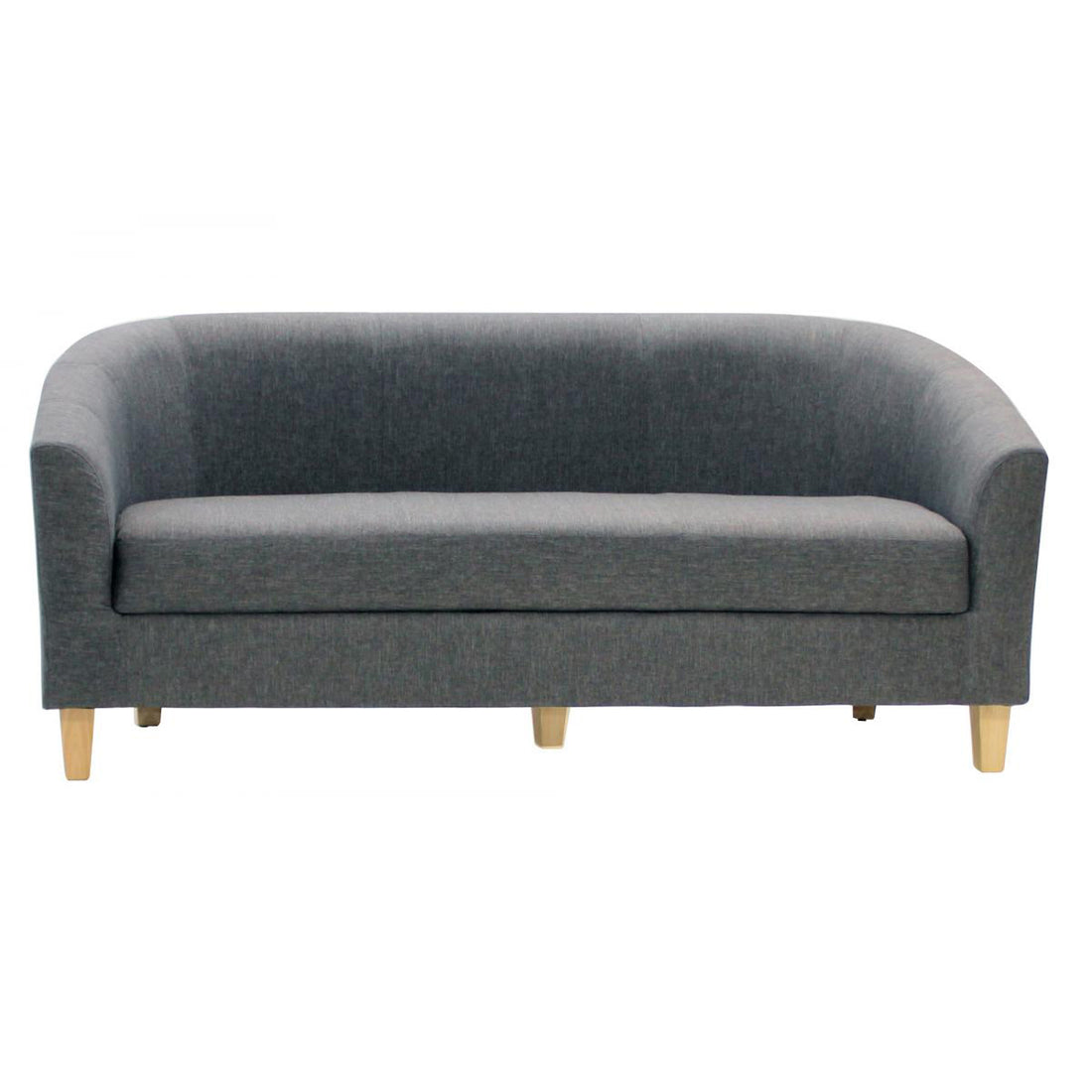 Claridon 3 Seater Sofa Linen Fabric Dark Grey CLARFAB3GRE - Havenheim Furniture