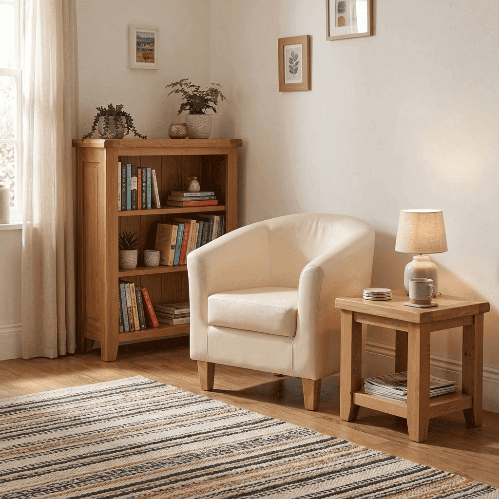 Claridon 1 Seater Sofa PU Faux Leather Cream