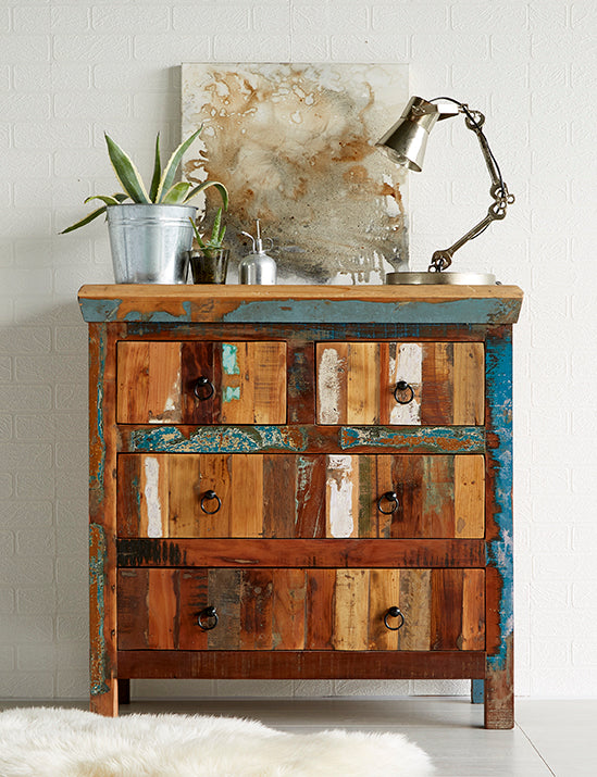 Coastal 4 Drawer Chest Solid Wood CS20 - Havenheim Furniture