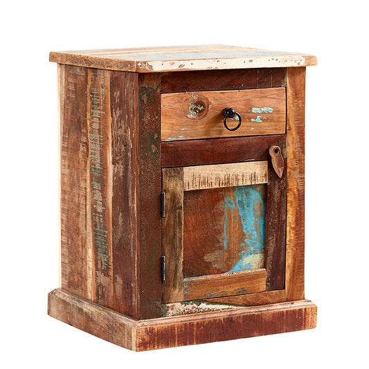 Coastal Bedside Table Solid Wood CS21 - Havenheim Furniture