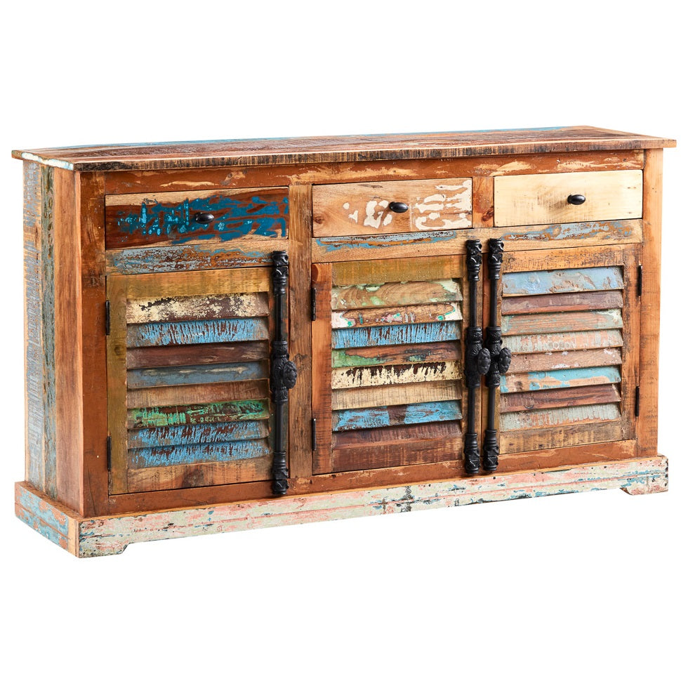 Coastal Large Sideboard Solid Wood CS06 - Havenheim Furniture