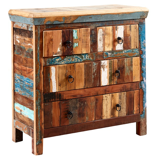Coastal 4 Drawer Chest Solid Wood CS20 - Havenheim Furniture