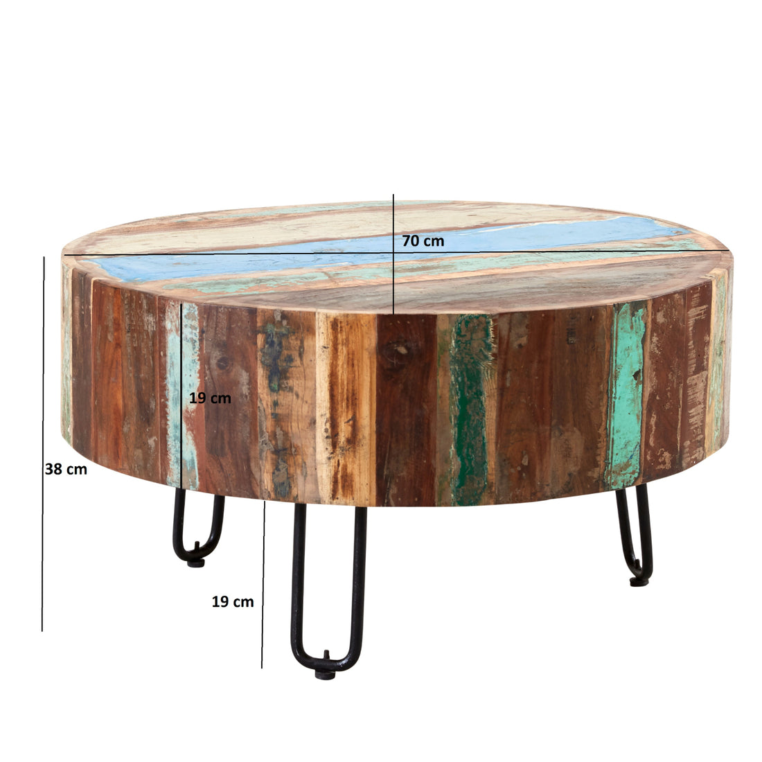 Coastal Drum Coffee Table CS23 - Havenheim Furniture