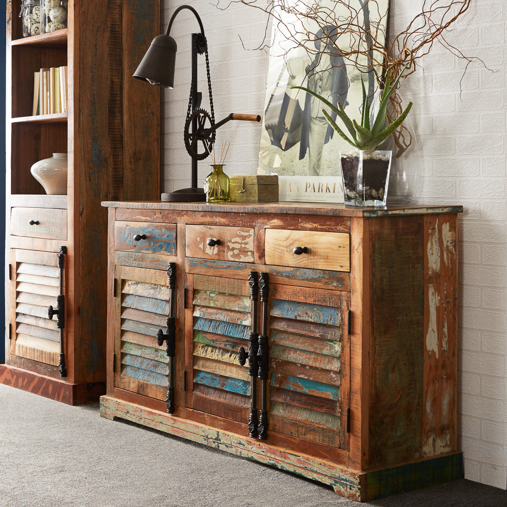 Coastal Large Sideboard Solid Wood CS06 - Havenheim Furniture
