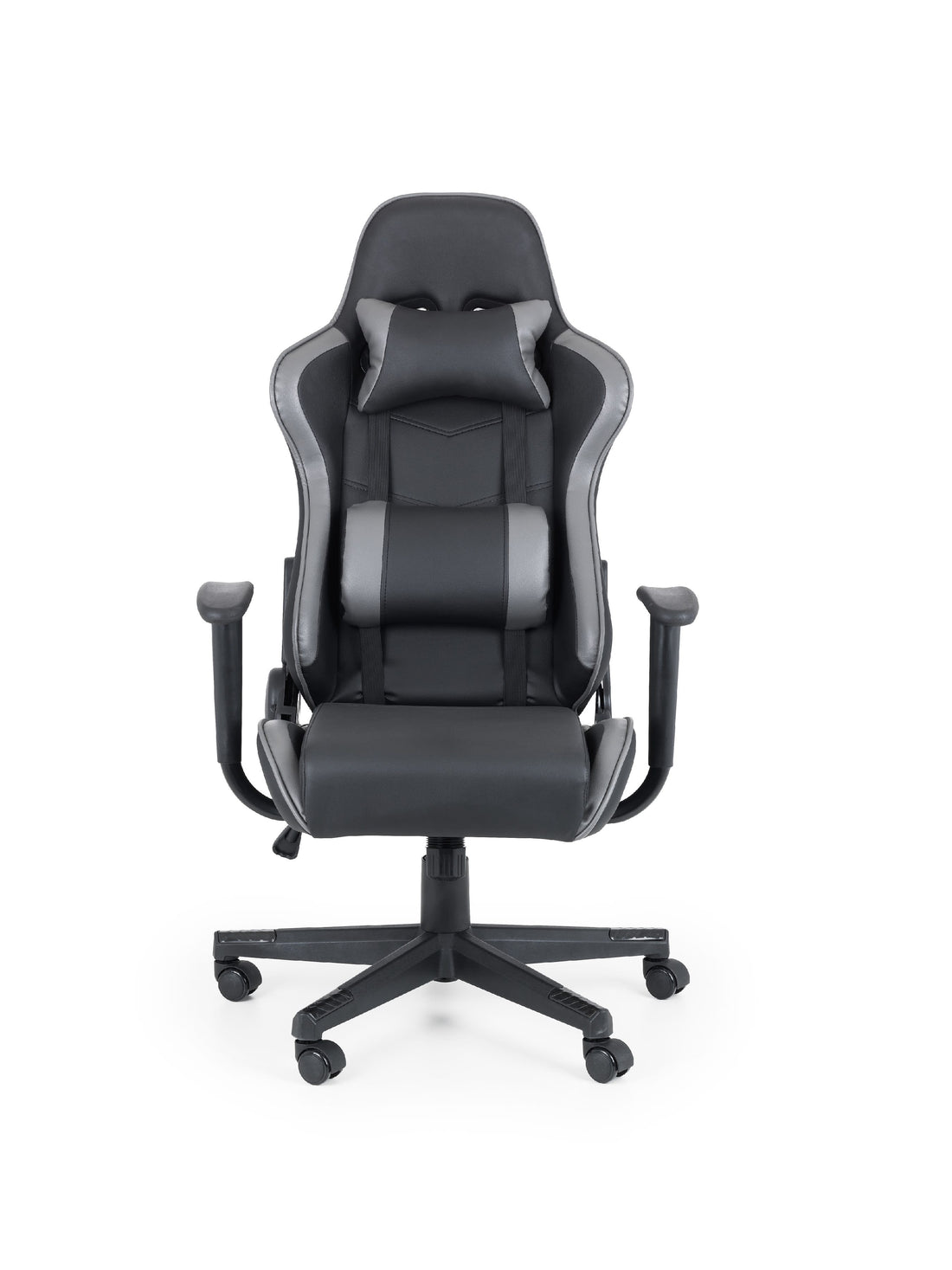 Comet Gaming Chair Black and Grey Faux Leather COM201