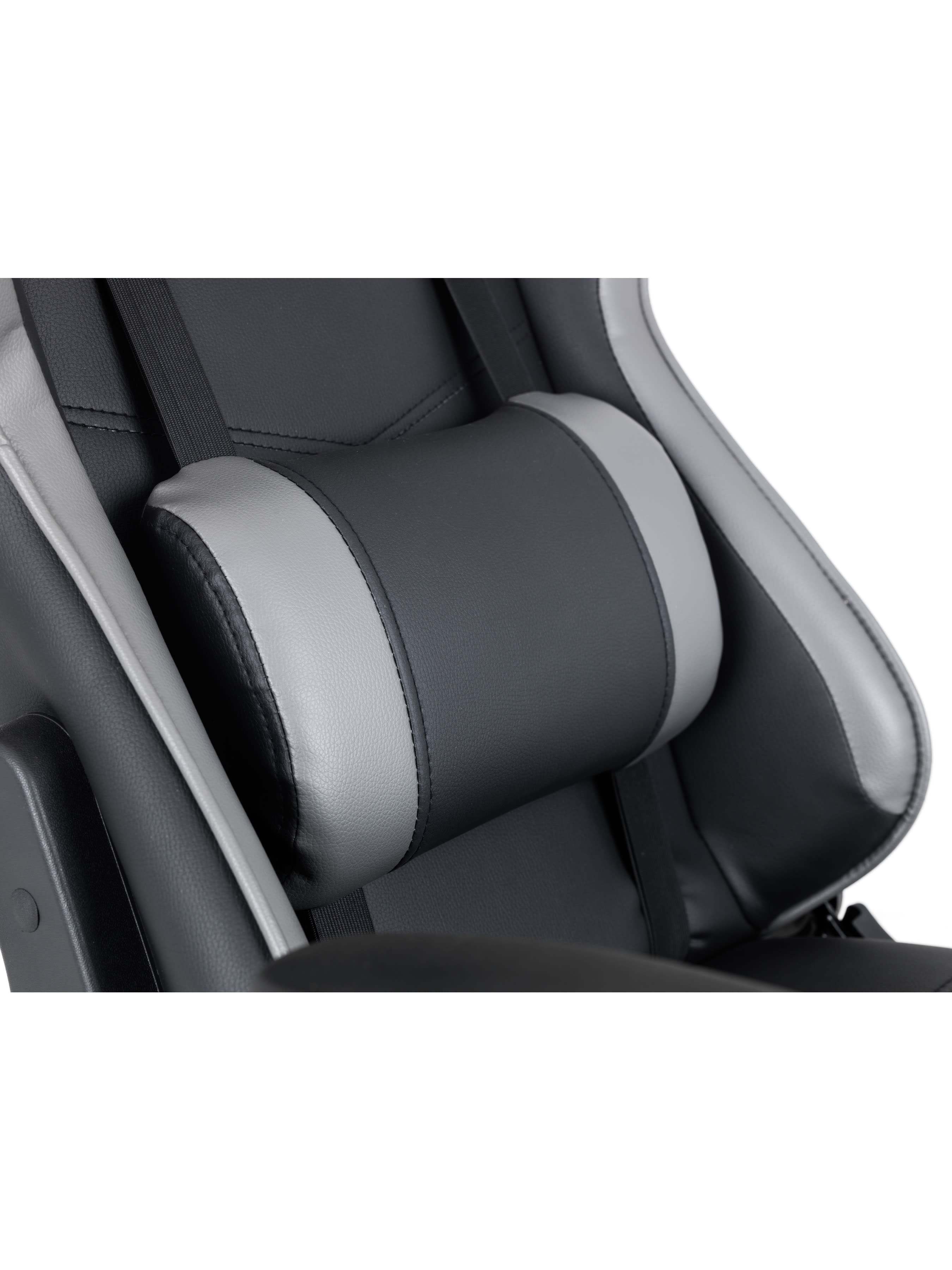 Comet Gaming Chair Black and Grey Faux Leather COM201