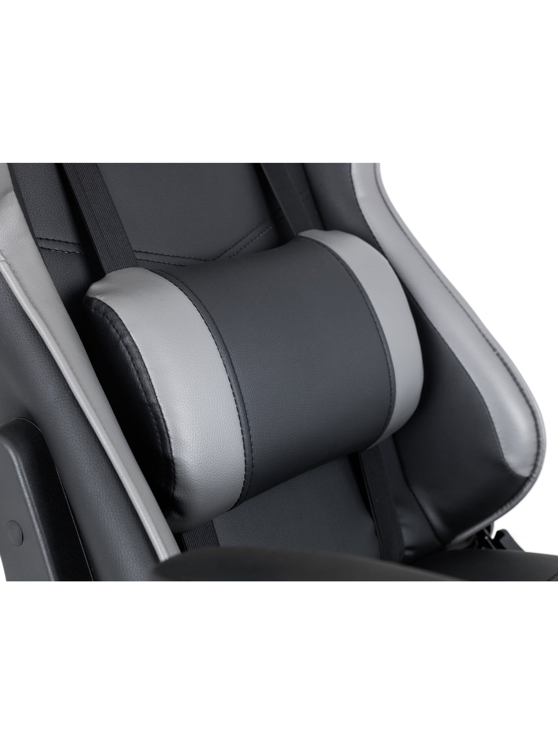 Comet Gaming Chair Black and Grey Faux Leather COM201