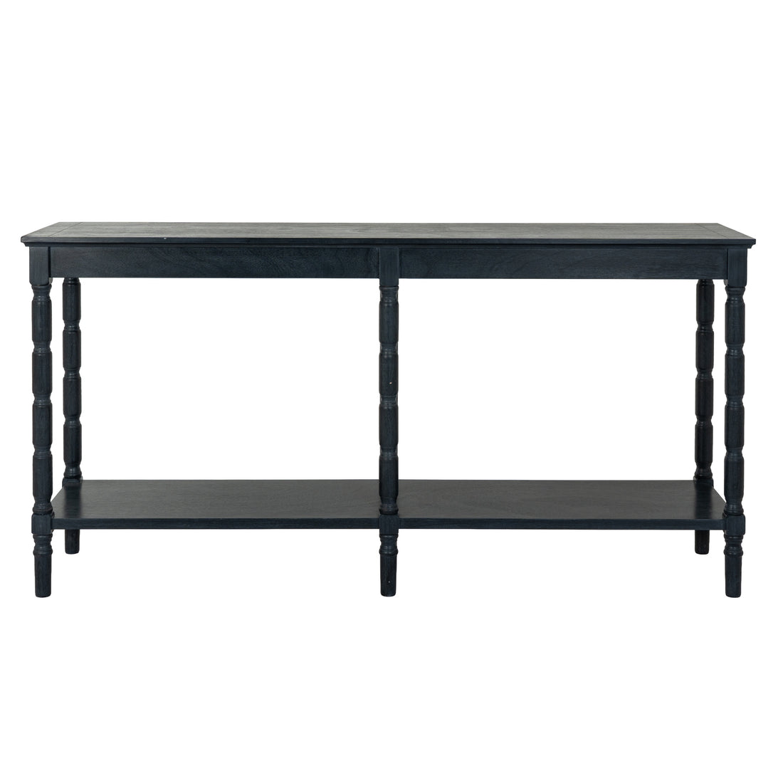 Contour Collection Large Console Black Wood 24335 - Havenheim Furniture