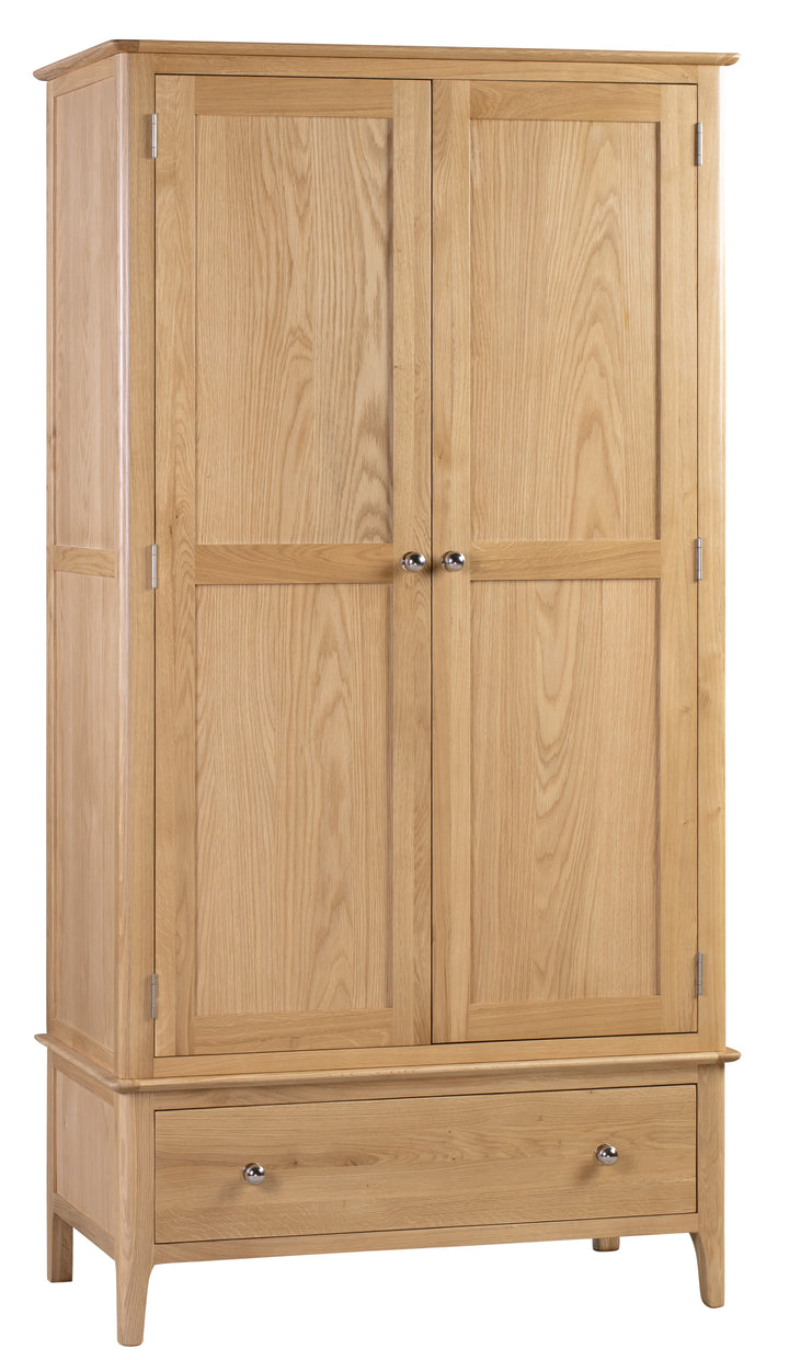 Cotswold 2 Door 1 Drawer Wardrobe COT104 - Havenheim Furniture