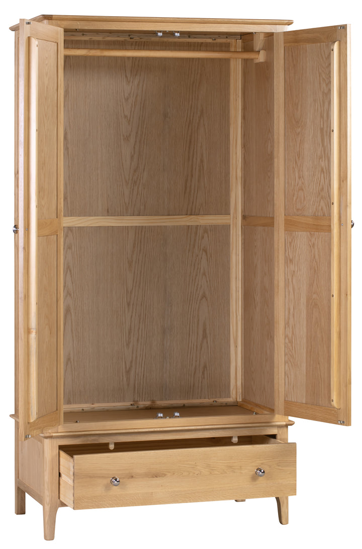 Cotswold 2 Door 1 Drawer Wardrobe COT104 - Havenheim Furniture