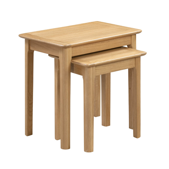 Cotswold Nest Of 2 Tables Solid Oak & Oak Veneers COT110 - Havenheim Furniture
