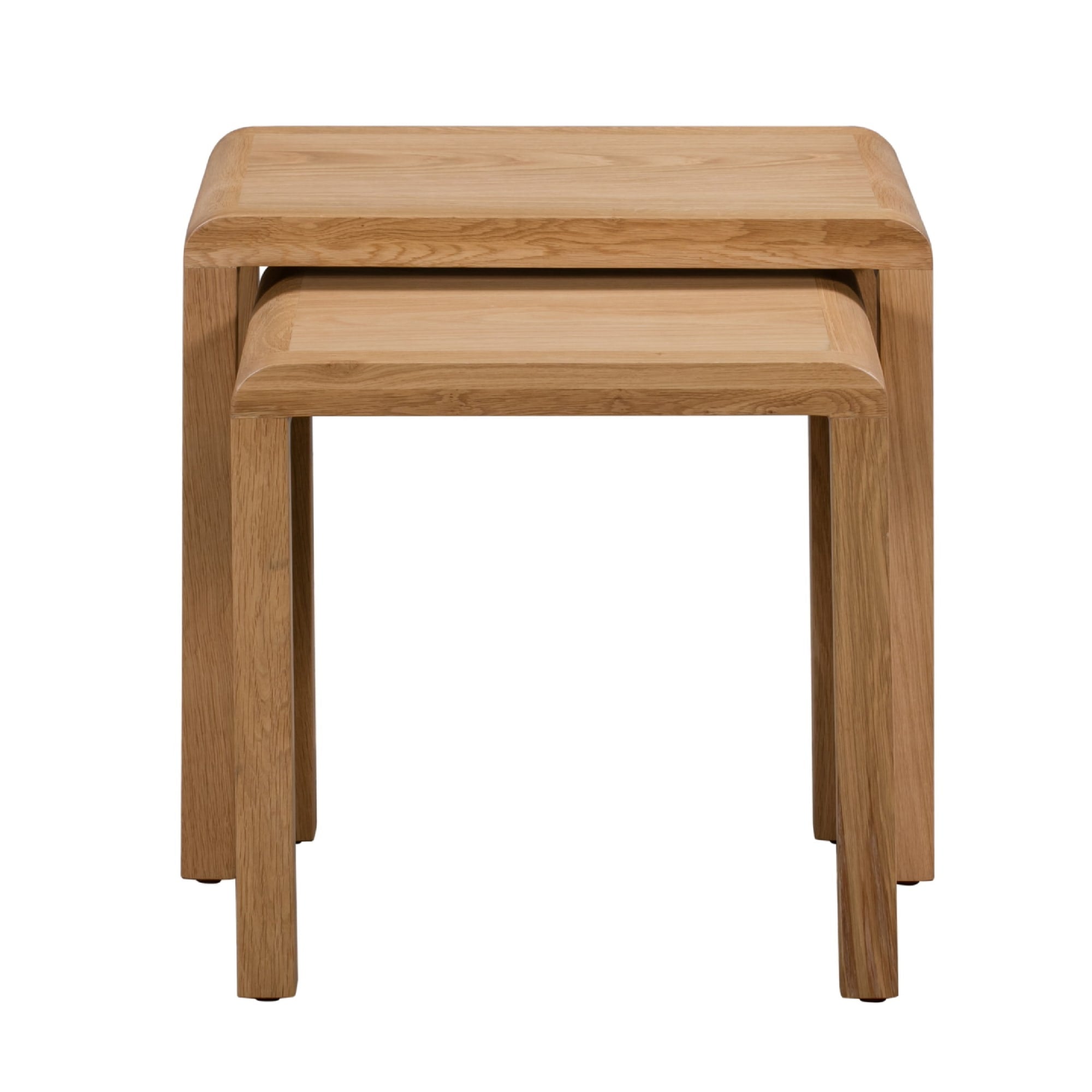 Curve Oak Nest of 2 Tables CUR304 - Havenheim Furniture