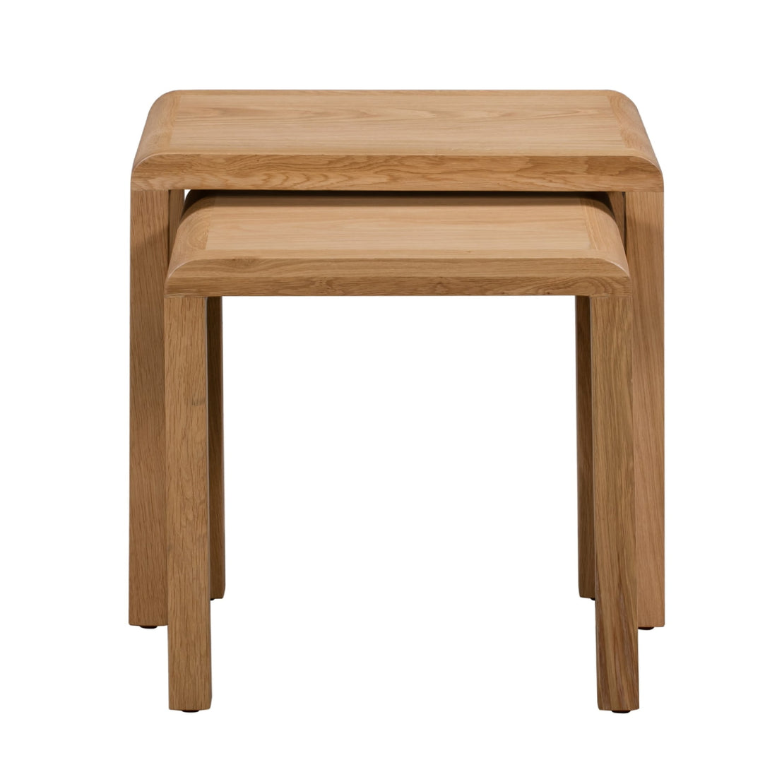Curve Oak Nest of 2 Tables CUR304 - Havenheim Furniture