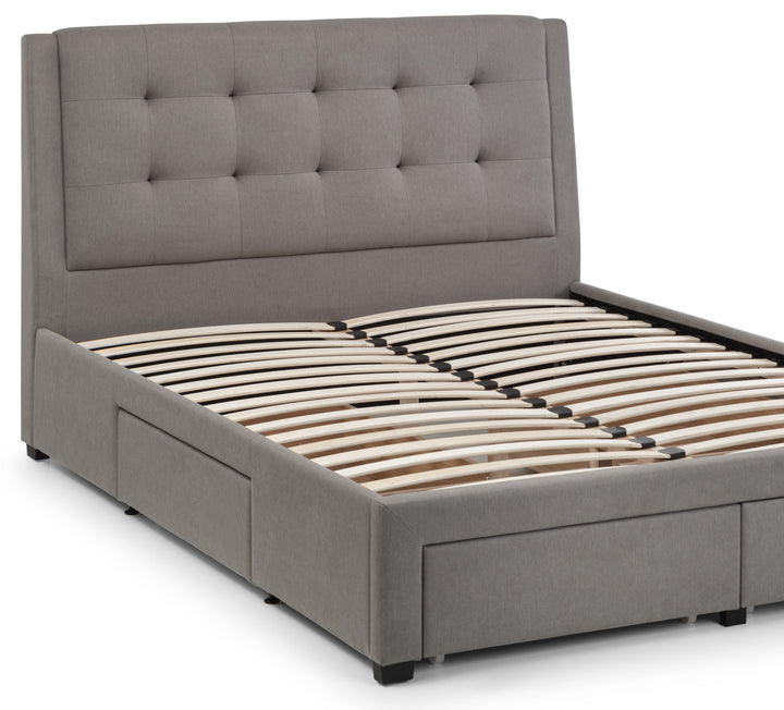 Fullerton 4 Drawer 150cm King Size Bed - Grey FUL002 - Havenheim Furniture