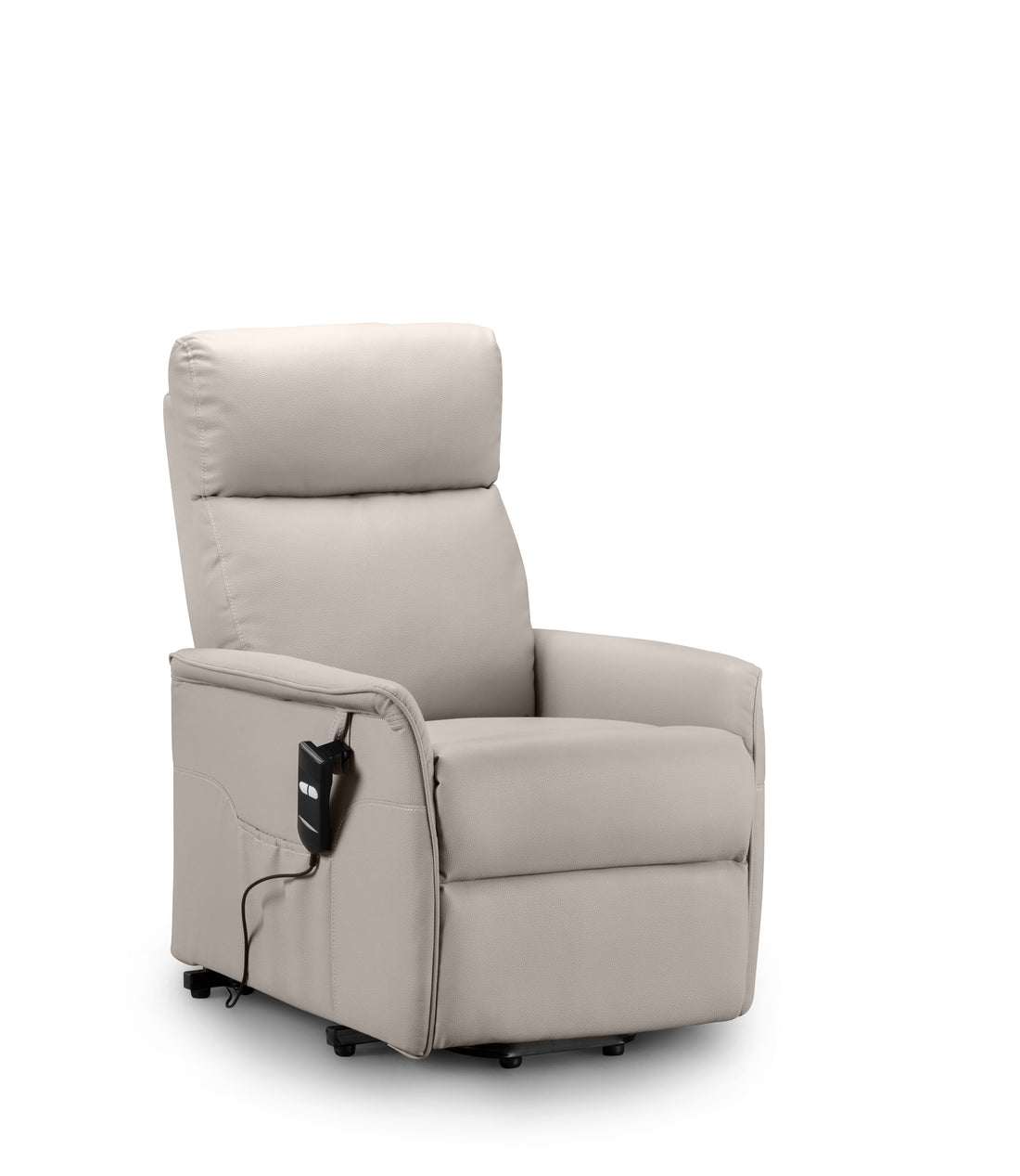 Helena Rise & Recline Chair Motorised -  Pebble Faux Leather HEL102 - Havenheim Furniture