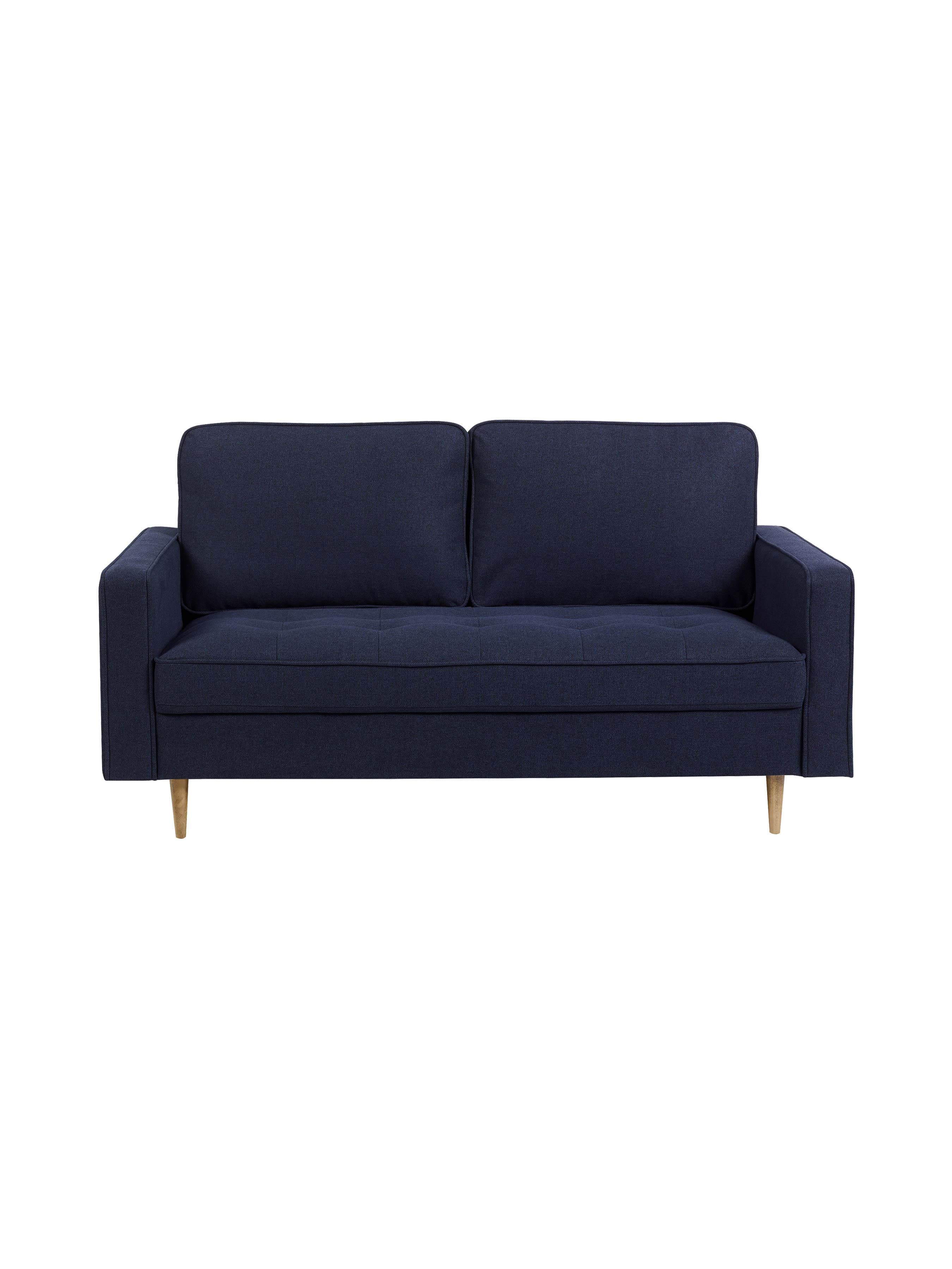 Henrietta Deep Blue Linen Upholstered 3 Seater Sofa