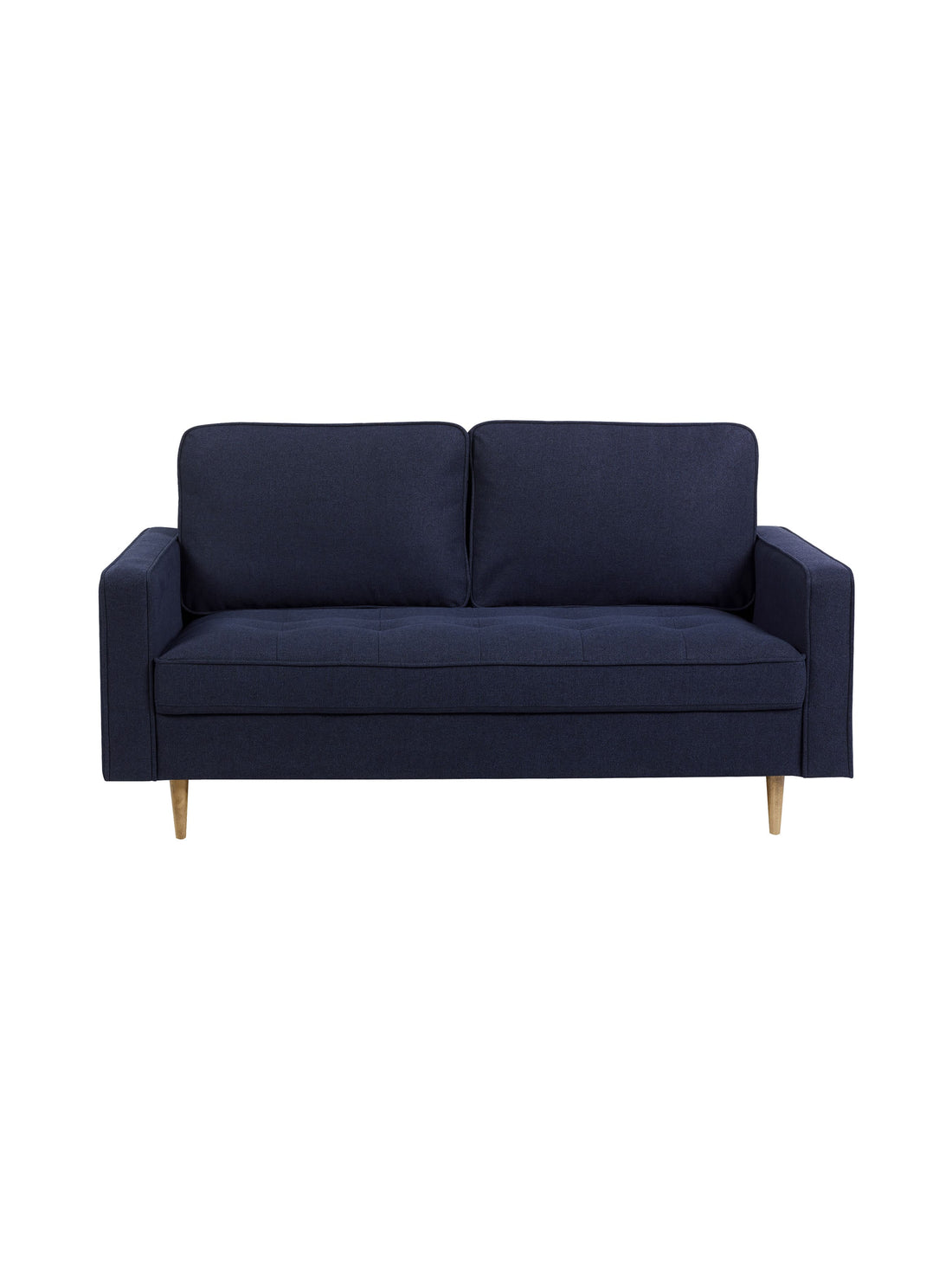 Henrietta Deep Blue Linen Upholstered 3 Seater Sofa